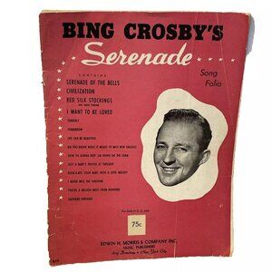 Bing Crosby's Serenade Song Folio 1948 Sheet Music Edwin Morris & Co. Incomplete
